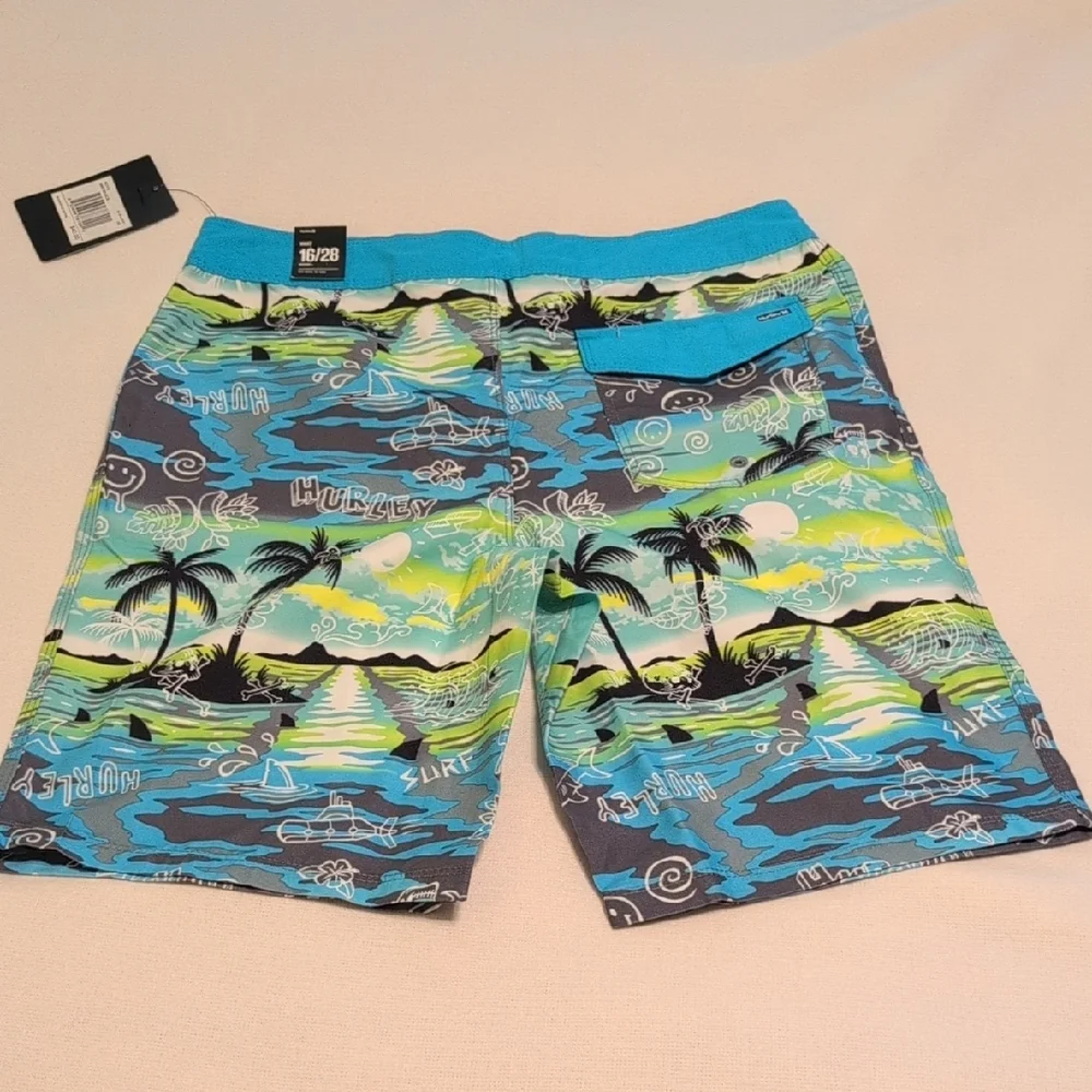 Hurley Oceanic Palm Print Board Shorts